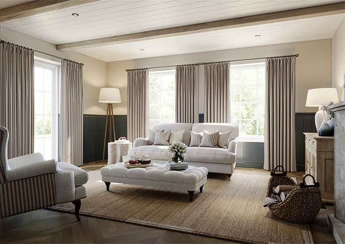 The British Stripe Co. Mary, Teignbridge No.2 - Made to Measure Curtains - Image 7